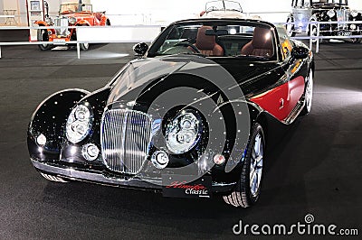 BKK - NOV 28: Mitsuoka Himiko, Vintage design car, on display at Editorial Stock Photo