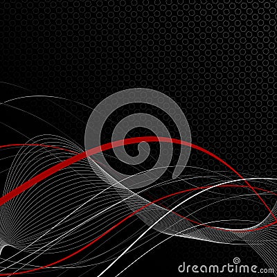 Black abstract background composition Vector Illustration