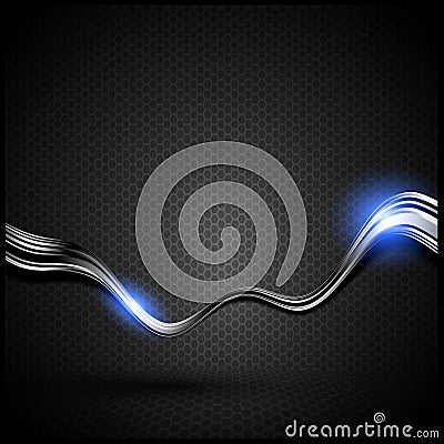 Black abstract technology background Vector Illustration