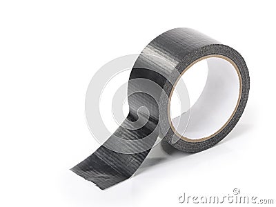 Black adhesive tape Stock Photo