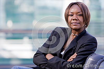 Black african american business woman Stock Photo