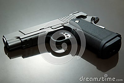 Black Airsoft Pistol Stock Photo