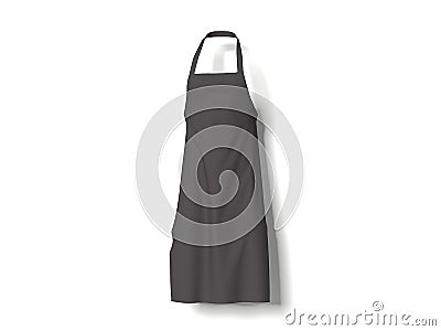 Black apron. 3d rendering Stock Photo