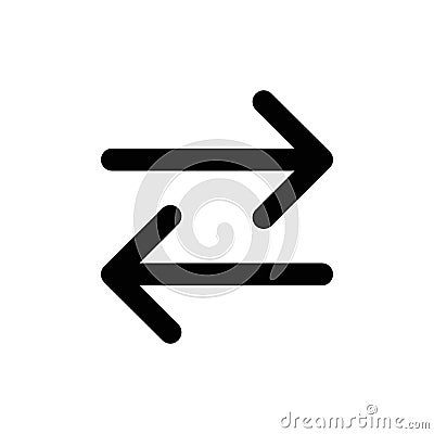 Black arrow icon. The arrow icon shows the direction. Vector arrow icon. Illustration of the arrow. Logo arrows icon Vector Illustration