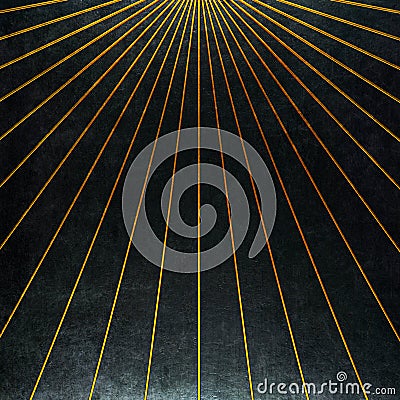 Black background with gold metal Stock Photo