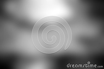 black background or luxury gray background abstract white blurred lights and smooth background texture, black and white Stock Photo