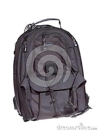 Black backpack Stock Photo