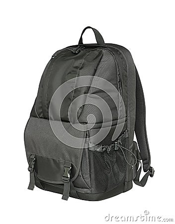 Black backpack Stock Photo