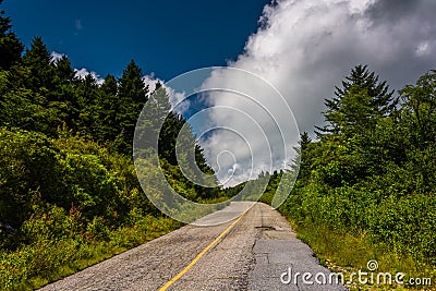 Black Balsam Knob Road, near the Blue Ridge Parkway Stock Photo