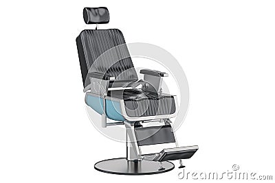 Black Barber Chair, 3D rendering Stock Photo