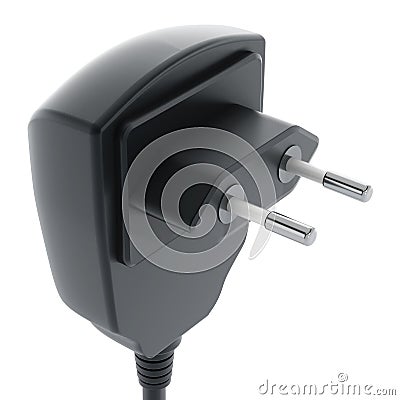 Black battery charger Stock Photo