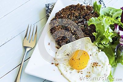 Black Bean Cake Stock Photo