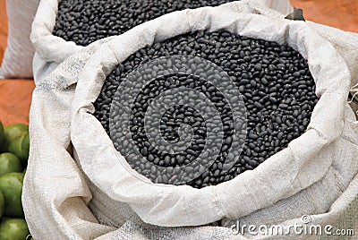 Black Beans Stock Photo