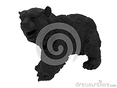 Black bear illustration Cartoon Illustration