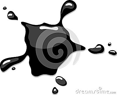 Black blot Vector Illustration