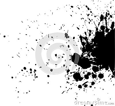 Black blot Vector Illustration