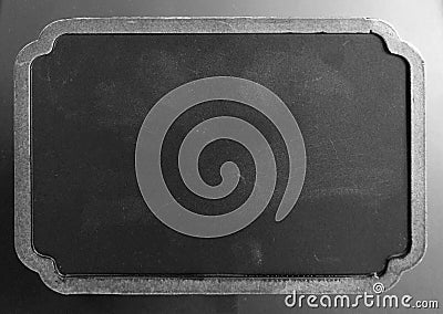 Black board with stylized frame Stock Photo