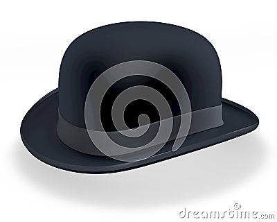 Black bowler hat Stock Photo