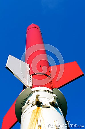 Black Brant 9 Rocket Stock Photo