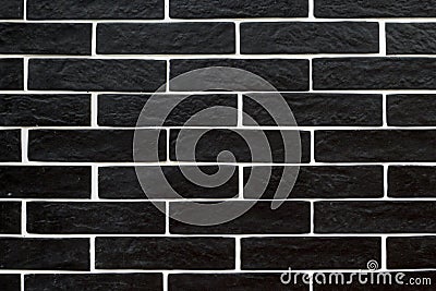 Black Brick Tiles With White Grouting Stock Photography | CartoonDealer