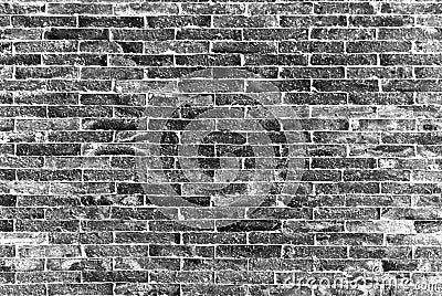The black bricks wall Stock Photo