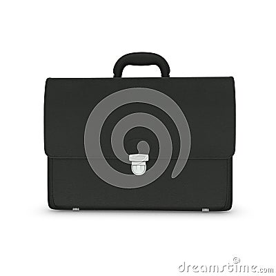 Black business briefcase Stock Photo