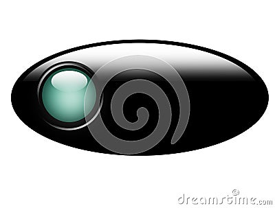 Black Button Stock Photo