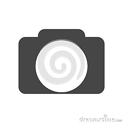 Black Camera Icon Stock Photo