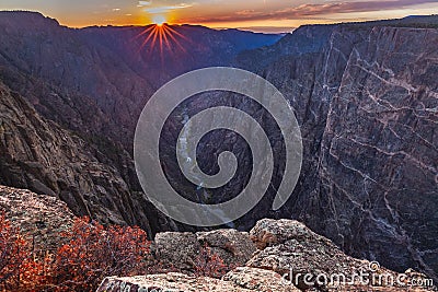 Black Canyon of the Gunnison National Park Stock Photo