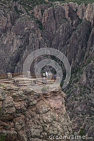 Black Canyon of Gunnison National Park, near Montrose, Colorado, USA Editorial Stock Photo