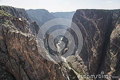 Black Canyon of the Gunnison - The Painted Wall Stock Photo