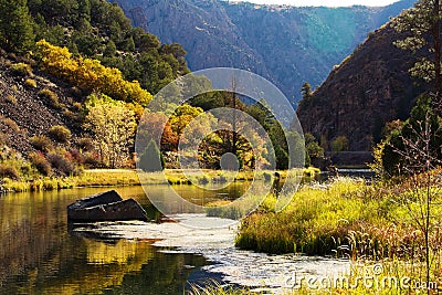 Black Canyon of the Gunnison park in Colorado, USA Stock Photo