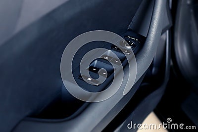 Black car dashboard Stock Photo