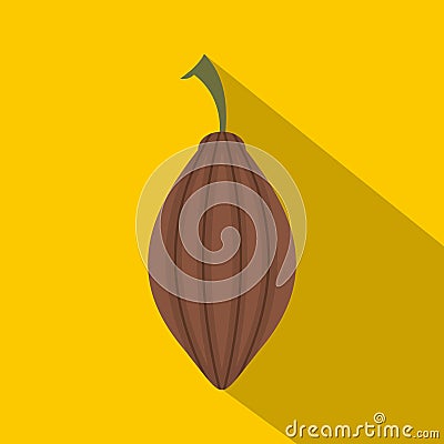 Black cardamom icon, flat style Vector Illustration