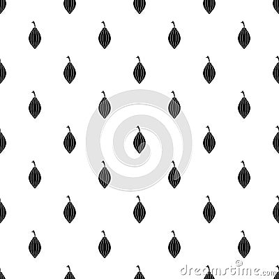 Black cardamom pod pattern vector Vector Illustration