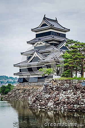 Black Castle, Matsumoto, Japan Stock Photo