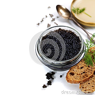 Black caviar Stock Photo