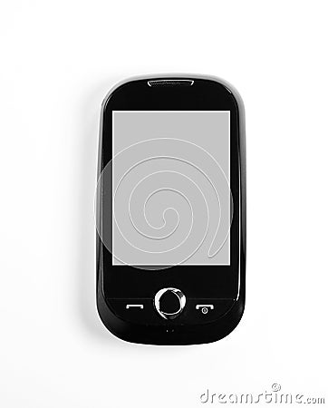 Black cell phone Stock Photo