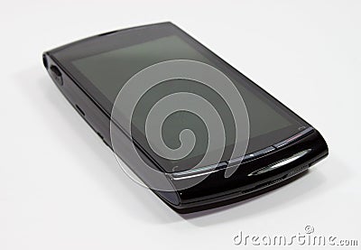 Black cell phone Stock Photo