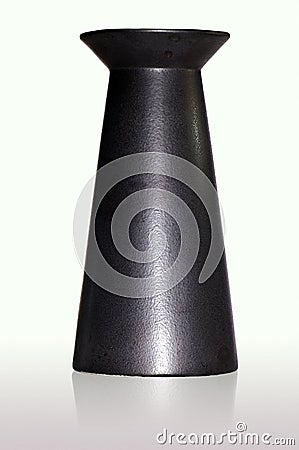 Black ceramic vase Stock Photo