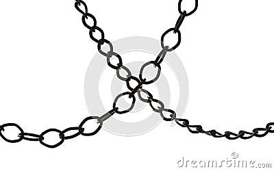 Black chains Stock Photo
