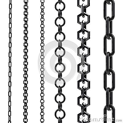 Black chains Stock Photo