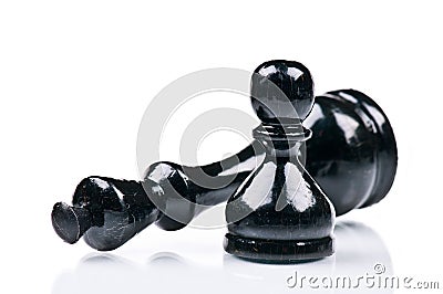 Black chess Stock Photo