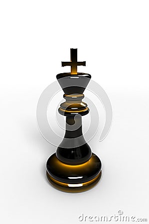 Black chess king Stock Photo
