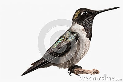 Black-chinned hummingbird, small bird found in western North America Stock Photo