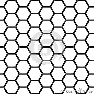 Black chrome Steel Grating seamless structure Vector Illustration