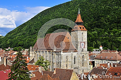 Black church in brasov Stock Photo