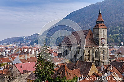 The Black Church in Brasov, Romania Stock Photo