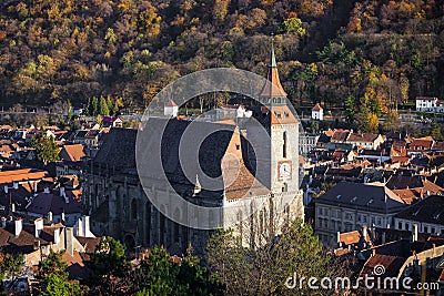 The Black Church cathedral in Brasov Editorial Stock Photo