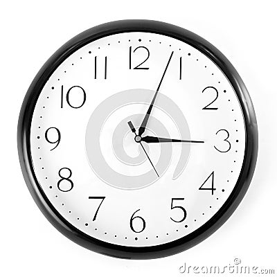 Black clock Stock Photo